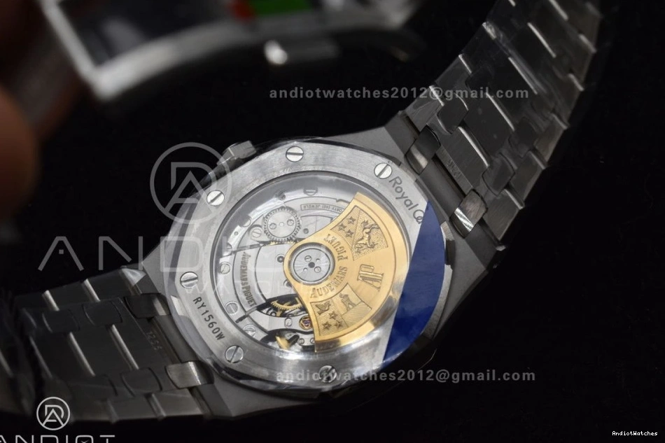 37mm 1:1 SS Bracelet Super Best SS Textured SA3120 Royal Dial Edition ZF White 1035 Clone 15450 on Oak Stretchable 0911